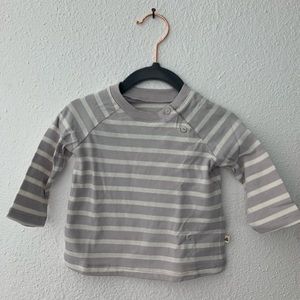 Stripe raglan top for baby